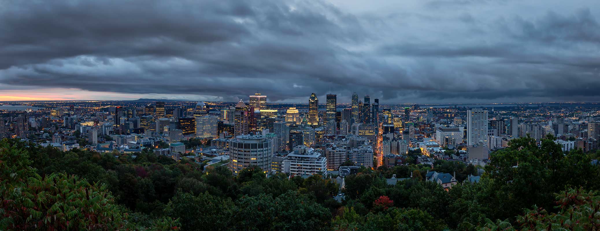 Skyline moderne de Montréal